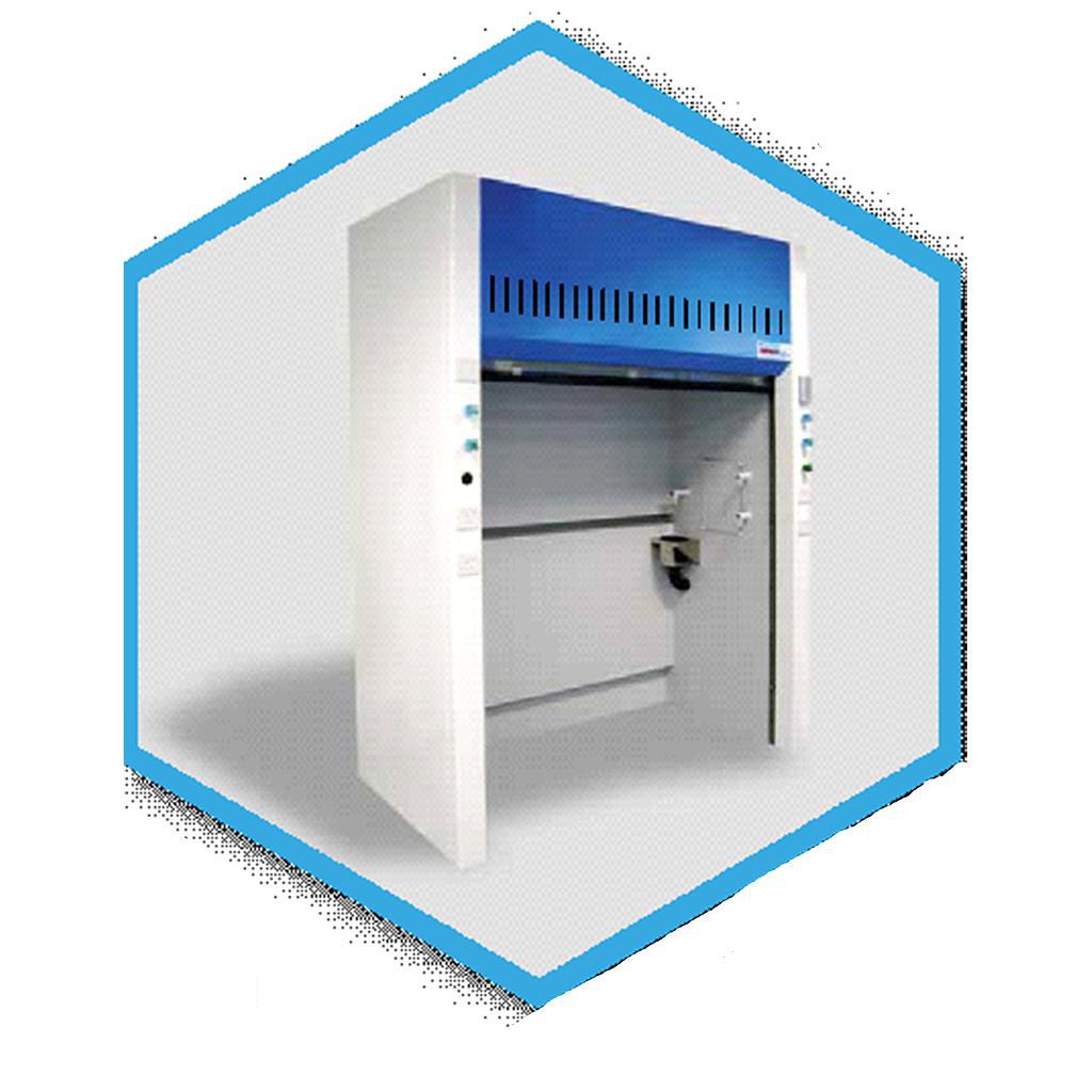 AL-AD04FHW Walk In Fume Hood, 4feet