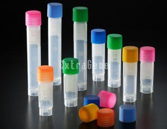 EX-CR-4.0EB-S 3.8 ml Vial with External Cap , Pre-sterilized (Case), Blue