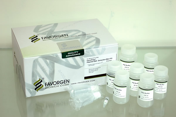 FAPDE 003-EF FavorPrep™ Plasmid DNA ExtractionMaxi Kit (10prep), EndoToxin Free, Ion Exchange