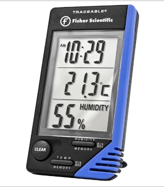 FS-06-662-4 Fisherbrand™ Traceable™ Thermometer/Clock/Humidity Monitor