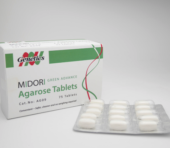 AG09  Midori Green Advance TBE Agarose Tablets (75 tablets)